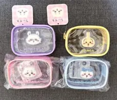 ちいかわ 　プライズ　ちいかわ ぷっくりクリアミニポーチ