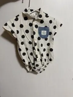 futafuta バースデイ　水玉模様ロンパース 80