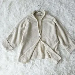 ZARA ニットカーディガン M アイボリー ドルマン 春 ゆったり