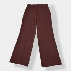 GRL grl グレイル センタープレス パンツ スラックス ブラウン M