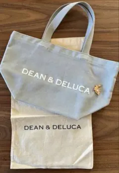DEAN & DELUCA トートバッグ ショップ袋 & リボン付き グレー S