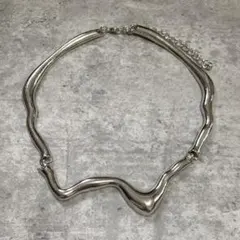 ニュアンスデザインチョーカー　ネックレス