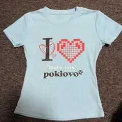 Y2k 韓国 korea pokiovo 半袖Tシャツ ライトブルー