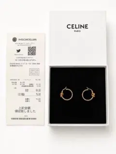 CELINE ノット スモールフープ ピアス u2