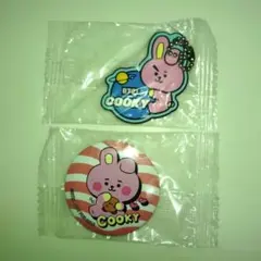 미개봉 BTS BT21 COOKY キーホルダー 缶バッジ キーホルダーセット