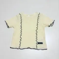 RELA. メロウフリル 半袖Tシャツ アイボリー 90cmのサムネイル
