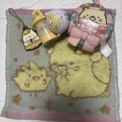 すみっコぐらし ねこ まとめ売り ボールチェーン ガチャ 一番くじハンカチ