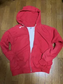 70s Healthknit 裏地サーマル ダブルフェイス ジップパーカー 赤