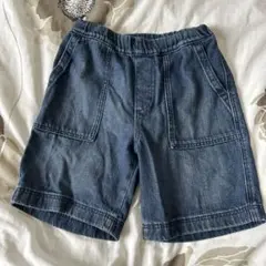 デニムブルー 半ズボン 120 ユニクロ