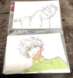 呪術廻戦★アニメーション展　原画　クリアカード　五条悟&夏油傑セット