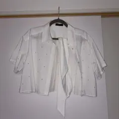 MAISON SPECIAL スタッズ 半袖シャツ ホワイト