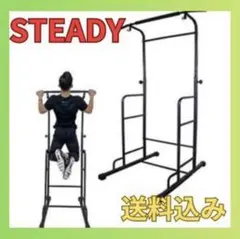 STEADY 懸垂マシン 健康ぶら下がり器　中古　送料込み STEADY ぶら下がり健康器 懸垂 懸垂マシン耐荷重150kg/精密設計/高さ12