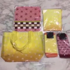 鬼滅の刃 和柄 ねずこ＆我妻善逸 お役立ち グッズ ５点セット 新品タグ付き
