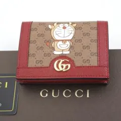 GUCCI 2つ折り 財布 ドラえもん インターロッキング PVC GG - メルカリ