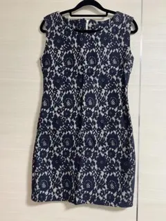 匿名配送⭐︎ ロイヤルパーティ 総レースミニワンピース 38 ネイビー 美品 上品