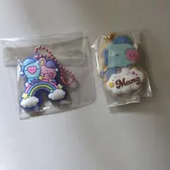 BT21 BTS ホボ グク 動物 ラバーマスコット　クッキーチャーム　2個