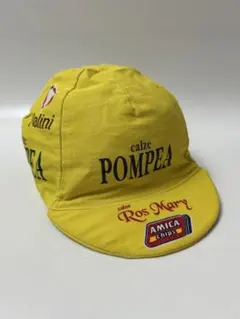 Ros Mary サイクリングキャップ イエロー　calze POMPEA