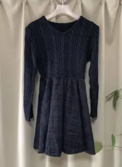 エブリン ケーブルニットワンピース