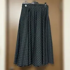 UNIQLO ⭐︎黒ドットサーキュラースカート