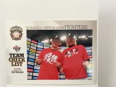 BBM 北海道日本ハムファイターズ 2014 チェックリスト　2nd