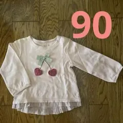 プティマイン　さくらんぼTシャツ　90サイズ