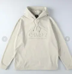 CAMP7　メンズ　エンボスロゴパーカー　オフホワイト
