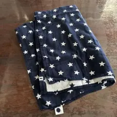 【新品・未使用】《ミキハウス》授乳ケープ 星柄 ネイビー