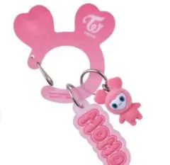 TWICE LOVELYS アクリルカラビナフロッキーマスコットガチャ モモ