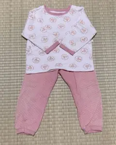 ユニクロ　キッズ パジャマ 100cm ピンク リス柄