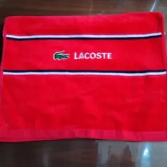 LACOSTE フェイスタオル 赤