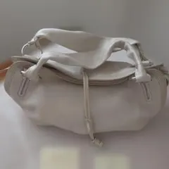 CELINE ハンドバッグ レザー アイボリー系のサムネイル