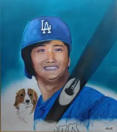 大谷翔平 ドジャース アートパネル 300枚限定 シリアル入り | Mercari