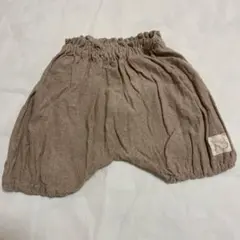 ベビー ブルマ フリーサイズ ベージュ コットンパンツ ウエストゴム