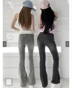 ストレッチフレアデニムパンツ[cu535] GRLのサムネイル