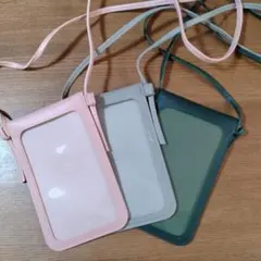 ショルダーバッグ スマホポーチ ポシェット 3色セット