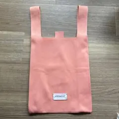 ANDMONE ニットトートバッグ　ピンクのサムネイル