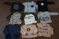 値下げ【送料込み】長袖トップス９点セット【男児用 】 サイズ：90cm