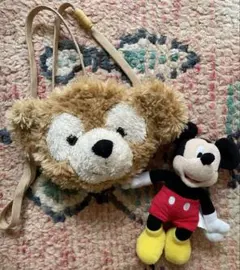 ミッキーマウスの人形、ダッフィーポーチ　セット