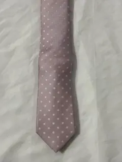 セッテピエゲ　シルクネクタイ　ピンクドット　スーツカンパニー