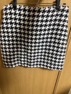 ハウンドトゥースパターン ミニスカート