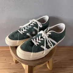 CONVERSE スター＆バーズ US スエード スニーカーグリーン