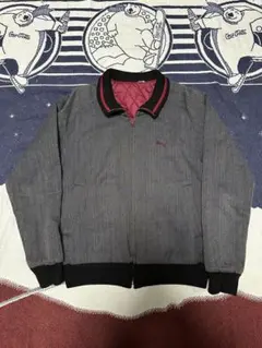 00s puma リバーシブルジャケット　キルティング　ストライプ　90s 短丈