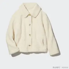 UNIQLO ユニクロ ボアフリースジャケット オフホワイト Lサイズ