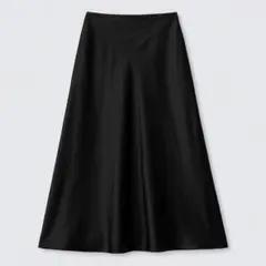 光沢 ひざ丈スカート