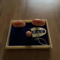 オレンジ色 天然石 ネクタイピンセット
