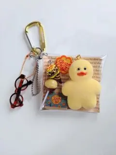 ガチャ詰めポーチ　mojojojo キャンディバッグキーホルダー　お菓子