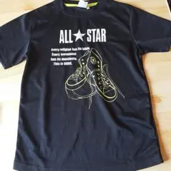 CONVERSE 　Tシャツ 150cm 黒 吸汗速乾　新品未使用のサムネイル