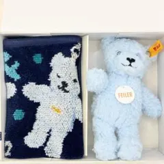 【未使用】フェイラー シュタイフコラボ ハンカチ＆テディベア チャームのサムネイル