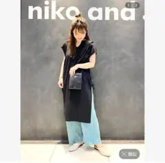 nikoand キーネックノースリーブワンピース