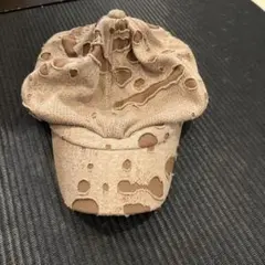 ダメージ加工 キャップ ベージュ
